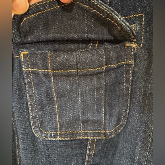 Chico’s Platinum Denim Jacket – Size 2 – Dark Wash Stretch Denim - Picture 5 of 9